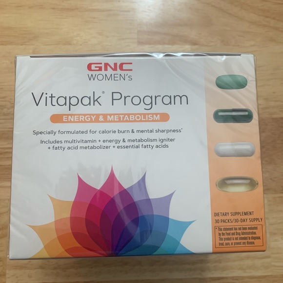 GNC Bath & Body Gnc Vitapak Energy Metabolism 3 Packs30 Day Supply